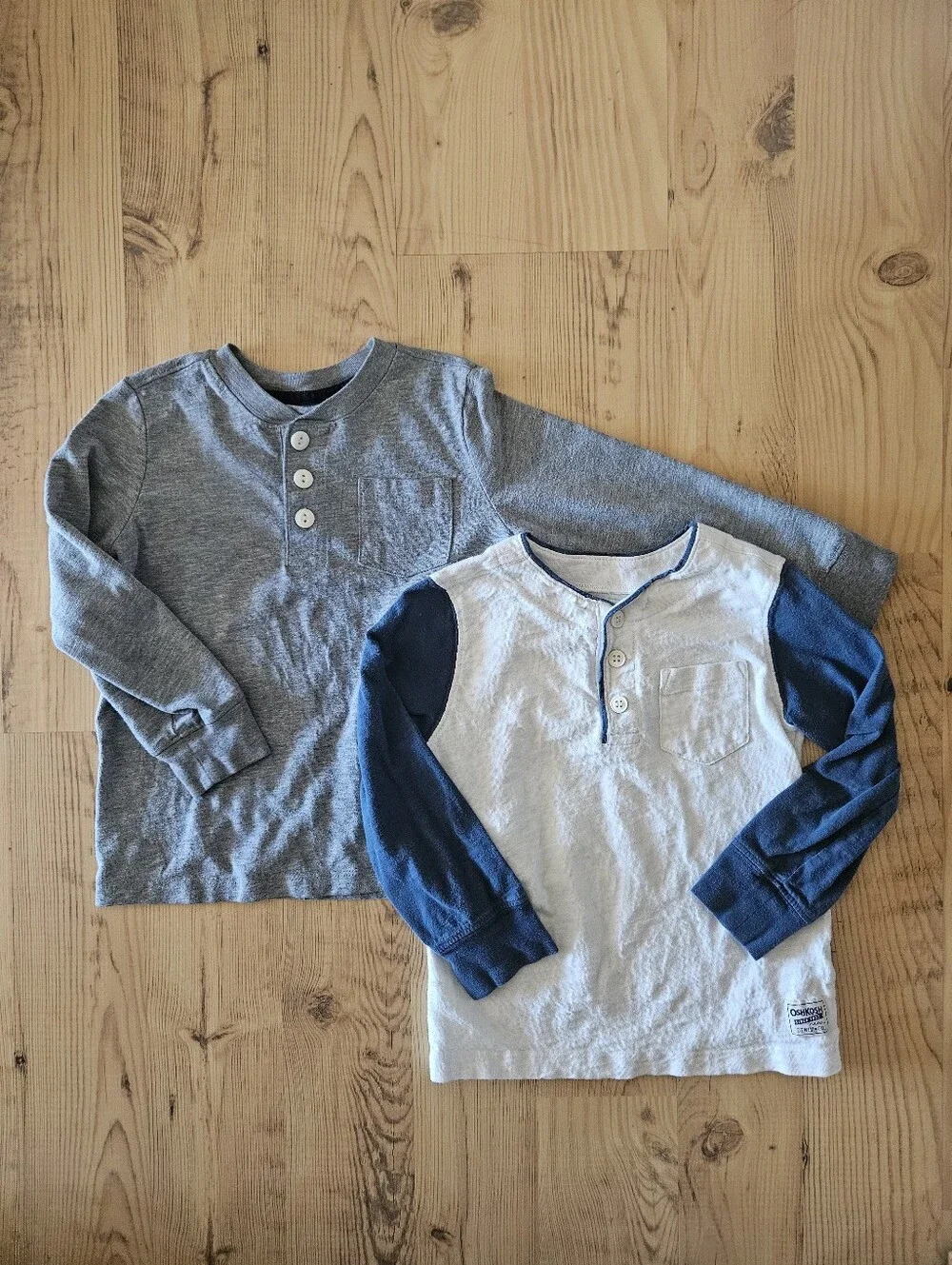 Oshkosh Boys Long Sleeve Henley Shirts